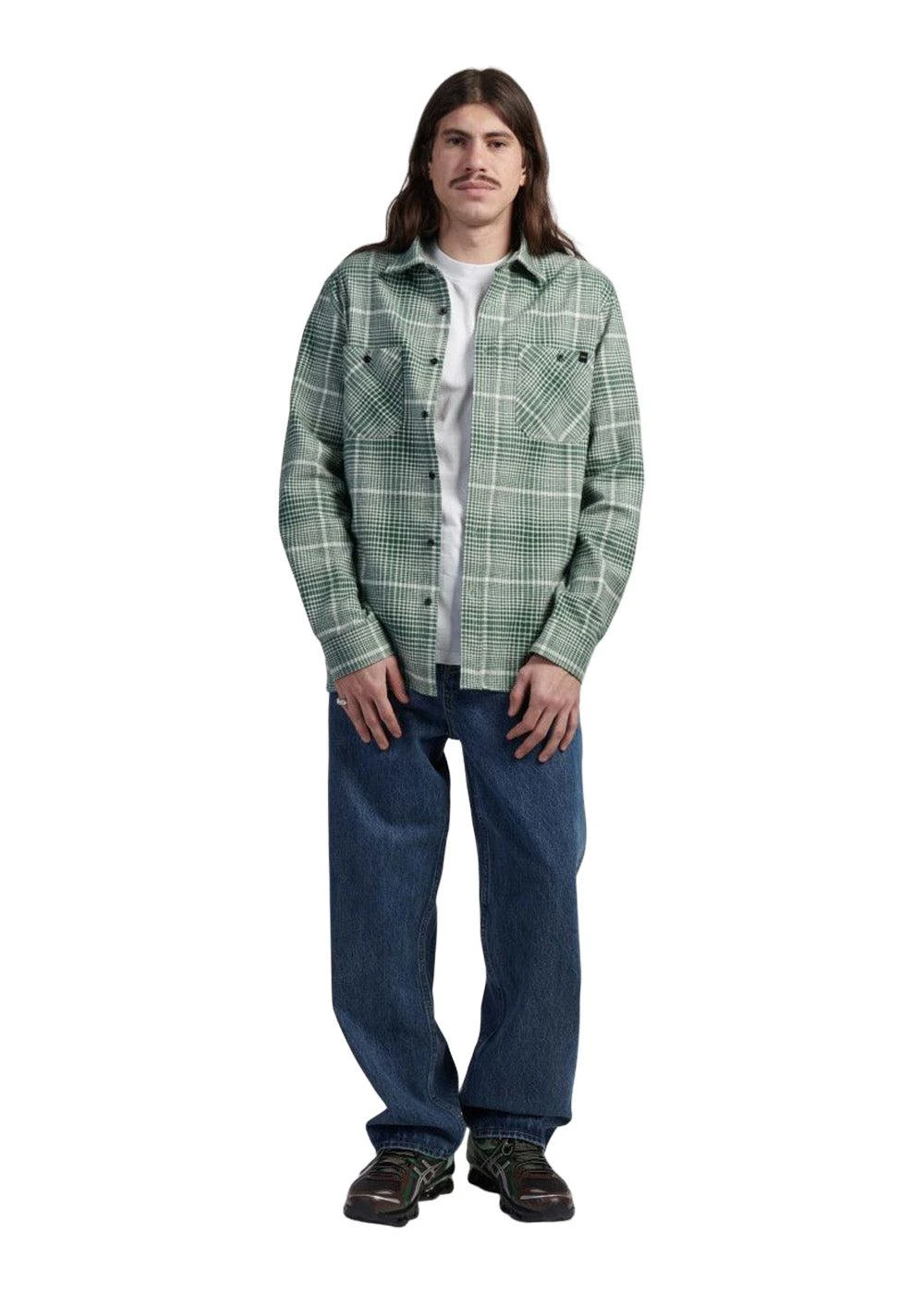 Edwin Millenium Shirt - Green/White 5 Edwin Millenium Shirt - Green/White - Billede 3