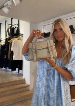 Mulberry Mini Alexa Heavy Grain - Chalk -Butler Loftet Butik Mini Alexa Heavy Grain Chalk Mulberry 9