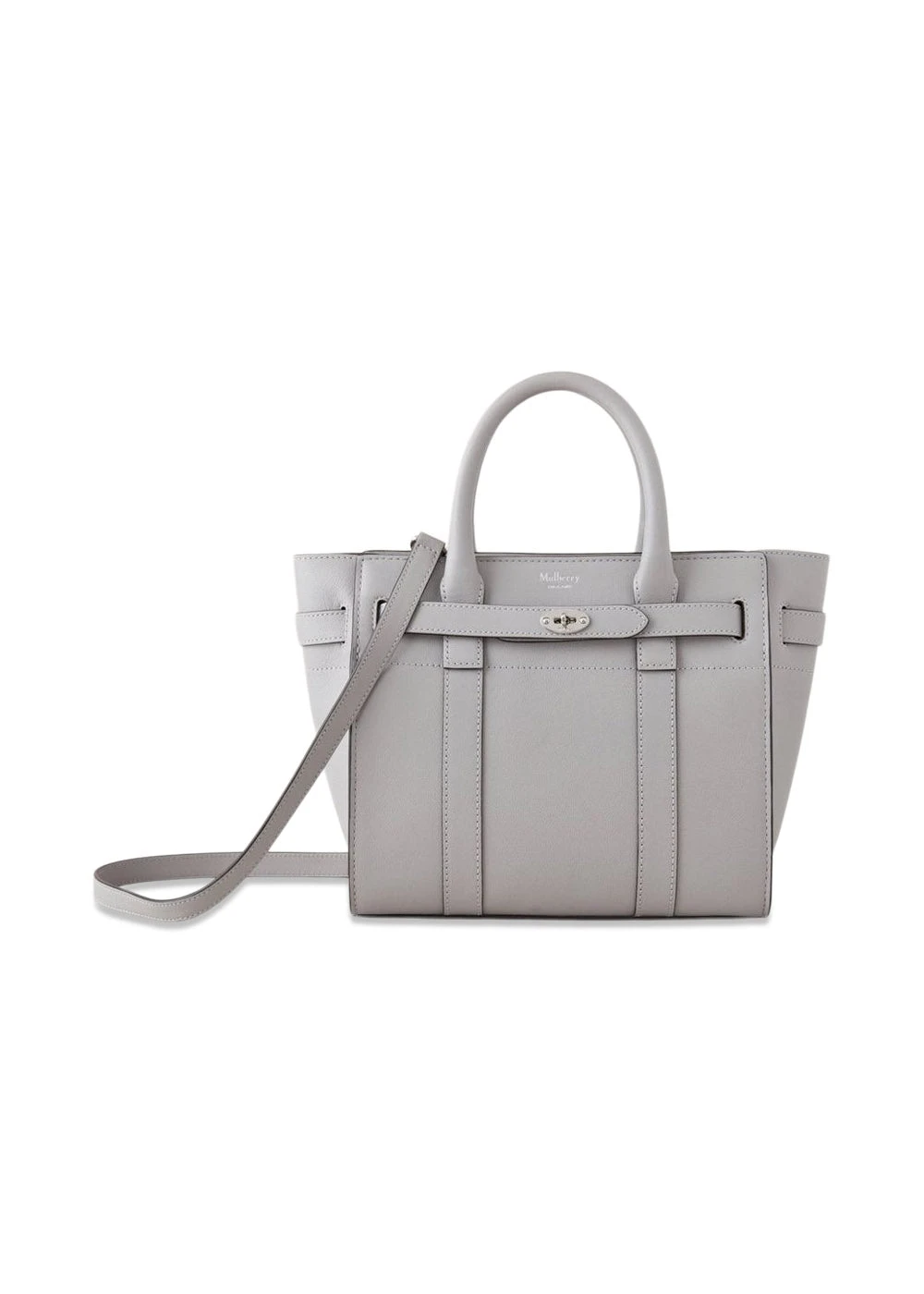 Mulberry Mini Zipped Bayswater Micro Classic Grai - Pale Grey 3 Mulberry Mini Zipped Bayswater Micro Classic Grai - Pale Grey