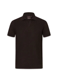 Oscar Jacobson Mirza Poloshirt S-S - Brown Elk