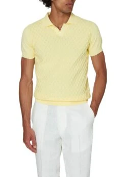 Oscar Jacobson Mirza Poloshirt S-S - Sunshine Yellow 7 Oscar Jacobson Mirza Poloshirt S-S - Sunshine Yellow -Butler Loftet Butik Mirza Poloshirt S S Sunshine Yellow Oscar Jacobson 3