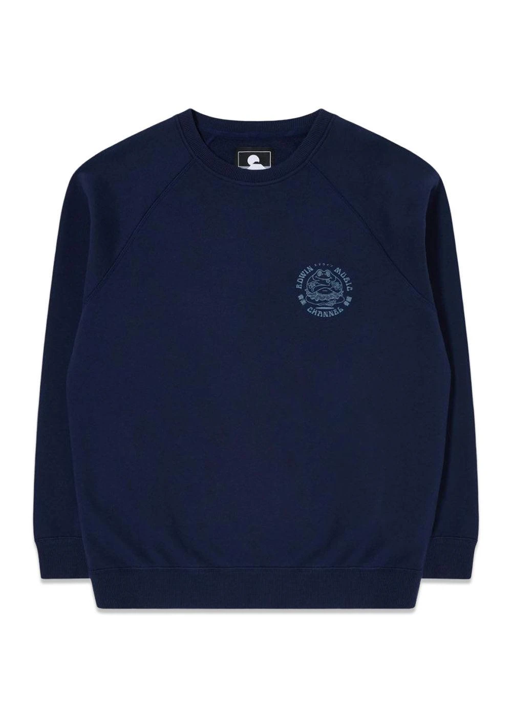 Edwin Music Channel Sweat - Maritime Blue 3 Edwin Music Channel Sweat - Maritime Blue
