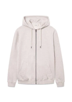 Foret NOON ZIP HOODIE - Snow Melange