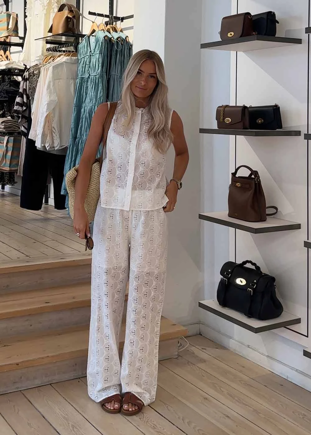 Modström Nanettemd Pants - Soft White 4 Modström Nanettemd Pants - Soft White - Billede 2