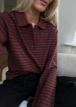 Modström Nobumd LS Polo - Andorra Navy Stripe -Butler Loftet Butik Nobumd LS polo Andorra Navy Stripe Modstrom 4