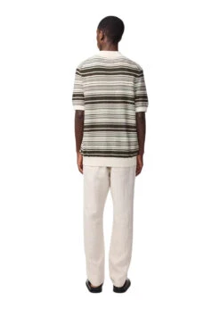 Nolan Polo Cardigan 6686 - Green Stripe -Butler Loftet Butik Nolan Polo Cardigan 6686 Green Stripe Nn 07 3