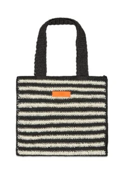 Mads Nørgaard Paper Straw Millen Bag - Black