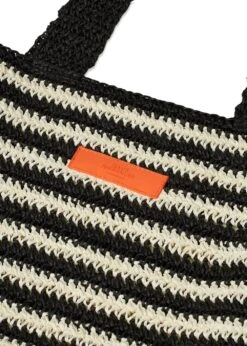 Mads Nørgaard Paper Straw Millen Bag - Black -Butler Loftet Butik Paper straw millen bag Black Mads Norgaard 3