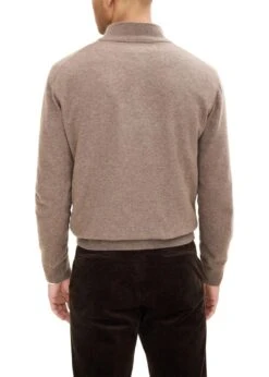 Oscar Jacobson Patton Half Zip - Walnut Beige -Butler Loftet Butik Patton Half Zip Walnut Beige Oscar Jacobson 4