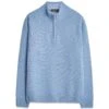 Oscar Jacobson Paul Half Zip - Pond Blue
