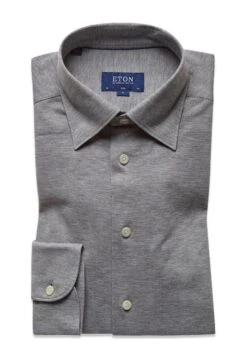 ETON Pique Button Under - Grey