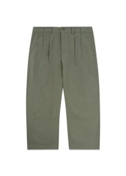 Pleated Trousers - Moss