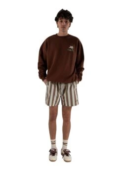 Premium Chocolate Crewneck - Brown -Butler Loftet Butik Premium Chocolate Crewneck Brown Goodies Sportive 3