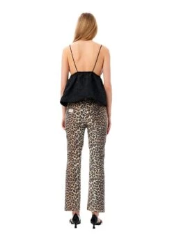 Ganni Print Denim Betzy Cropped - Leopard 12 Ganni Print Denim Betzy Cropped - Leopard -Butler Loftet Butik Print Denim Betzy Cropped Leopard Ganni 5