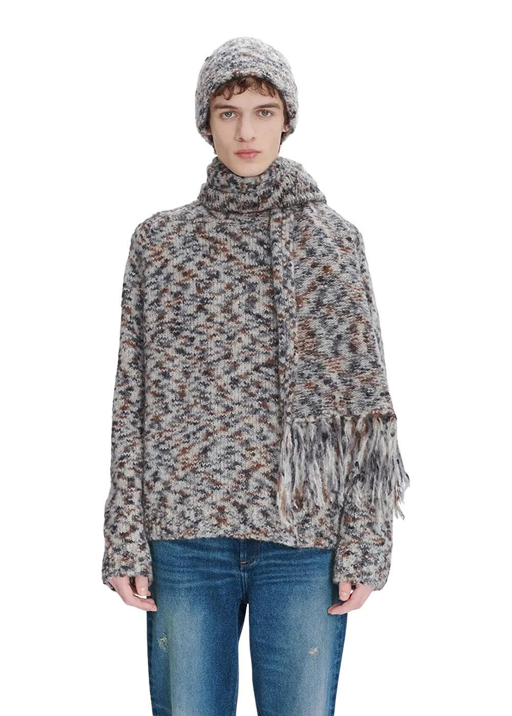 A.P.C. Pull Terry - Heather Grey 4 A.P.C. Pull Terry - Heather Grey - Billede 2