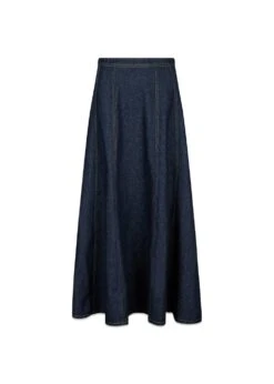 Neo Noir Raya Denim Skirt - Dark Blue