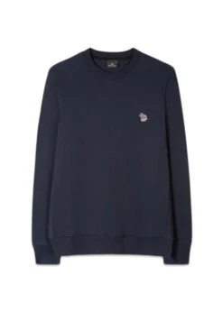 Reg Fit Sweatshirt Zebra - Dark Navy