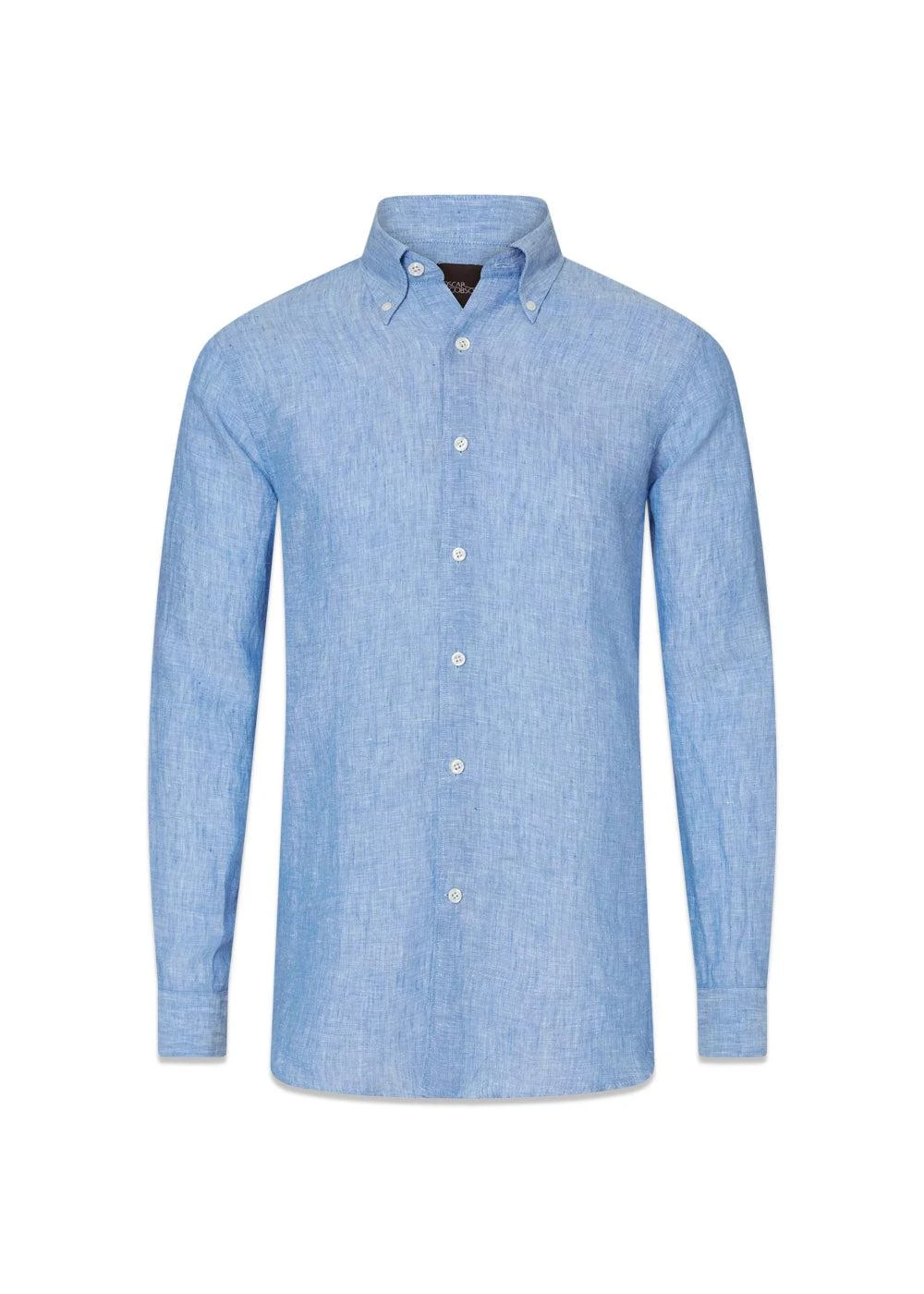 Oscar Jacobson Regular Fit Signature Linen - Harmony Blue 3 Oscar Jacobson Regular Fit Signature Linen - Harmony Blue