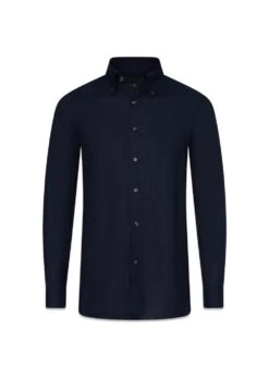 Oscar Jacobson Regular Fit Signature Linen - Navy