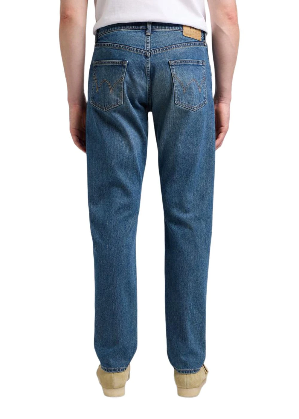 Edwin Regular Tapered Jeans - Blue Mid Used 6 Edwin Regular Tapered Jeans - Blue Mid Used - Billede 4
