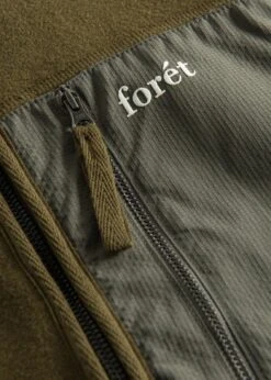 Foret SILENCE FLEECE JACKET - Army -Butler Loftet Butik SILENCE FLEECE JACKET Army Foret 4