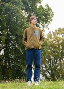 Foret SILENCE FLEECE JACKET - Army -Butler Loftet Butik SILENCE FLEECE JACKET Army Foret 5