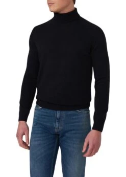 Oscar Jacobson Salim Rollneck - Navy -Butler Loftet Butik Salim Rollneck Navy Oscar Jacobson 3