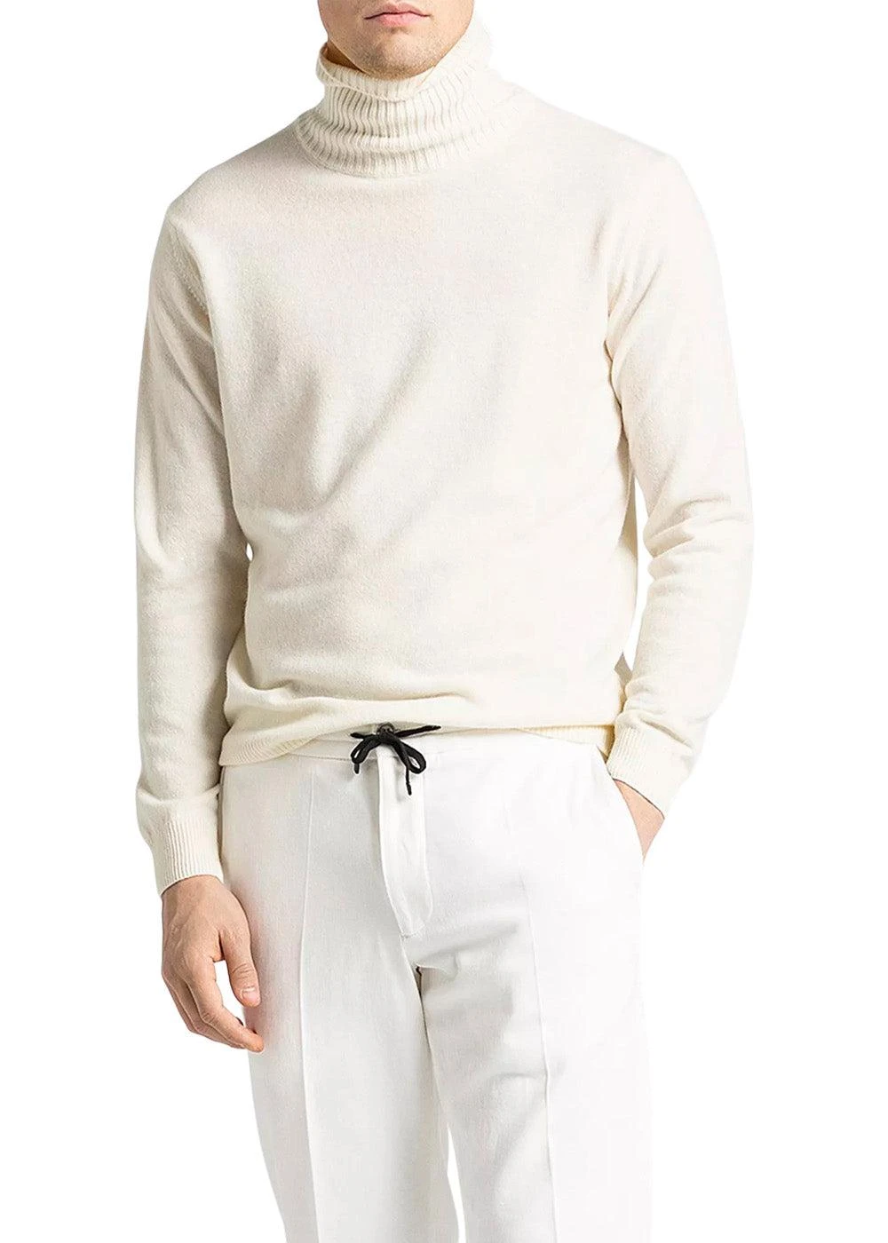Oscar Jacobson Salim Rollneck - White Shell 5 Oscar Jacobson Salim Rollneck - White Shell - Billede 3