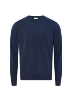 Clipper Sheffield Pullover O Neck Cashmere - Captain Navy