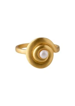 Shell Flower Ring - Goldplated