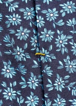 ETON Silk Tie Floral - Navy Blue 7 ETON Silk Tie Floral - Navy Blue -Butler Loftet Butik Silk Tie Floral Navy Blue Eton 3