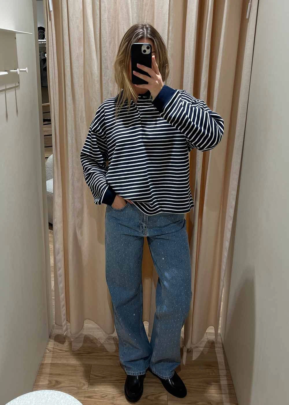 Neo Noir Simona Bedazzled Pants - Stonewash 4 Neo Noir Simona Bedazzled Pants - Stonewash - Billede 2