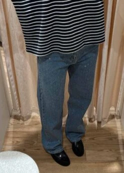 Neo Noir Simona Bedazzled Pants - Stonewash 10 Neo Noir Simona Bedazzled Pants - Stonewash -Butler Loftet Butik Simona Bedazzled Pants Stonewash Neo Noir 3