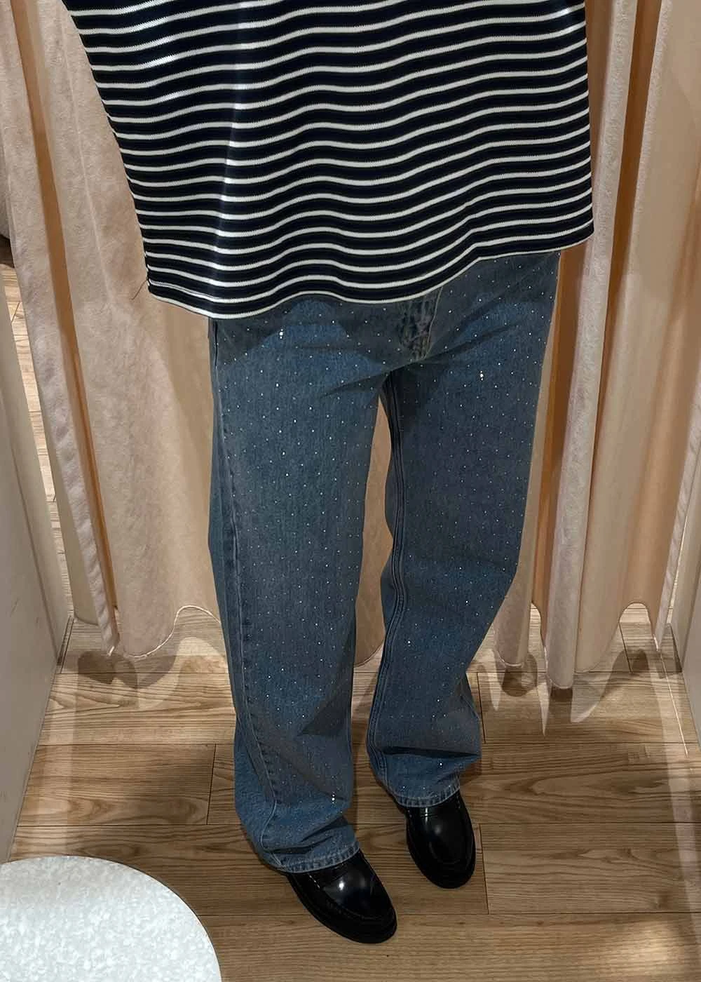 Neo Noir Simona Bedazzled Pants - Stonewash 5 Neo Noir Simona Bedazzled Pants - Stonewash - Billede 3