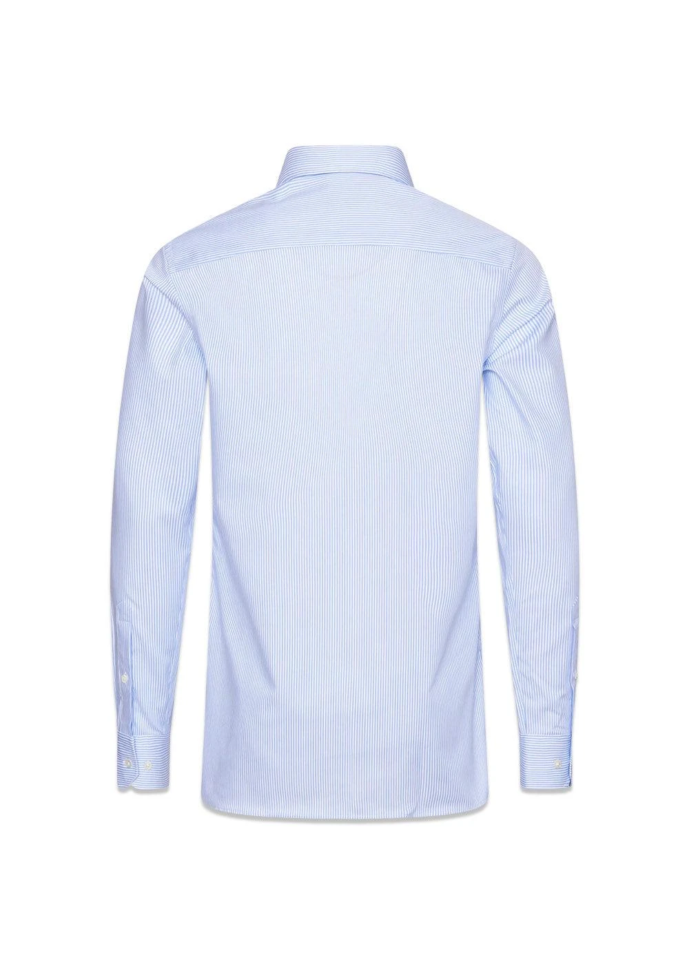 Oscar Jacobson Slim Fit Cut Away Non Iron Banker Stripe - Light Blue 4 Oscar Jacobson Slim Fit Cut Away Non Iron Banker Stripe - Light Blue - Billede 2