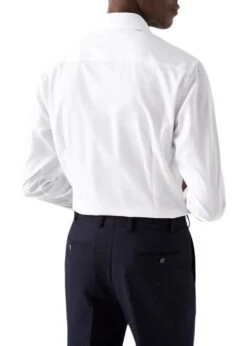 ETON Slim Floral Effect Signature Twill Shirt - White 7 ETON Slim Floral Effect Signature Twill Shirt - White -Butler Loftet Butik Slim Floral Effect Signature Twill Shirt White Eton 3