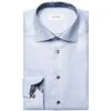 ETON Slim Floral Effect Textured Twill Shirt - Light Blue -Butler Loftet Butik Slim Floral Effect Textured Twill Shirt Light Blue Eton
