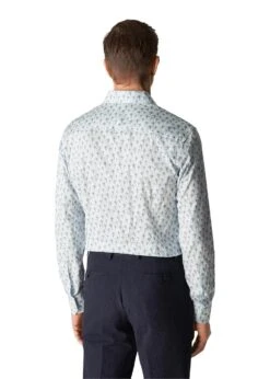 ETON Slim - Floral Print - Light Blue 9 ETON Slim - Floral Print - Light Blue -Butler Loftet Butik Slim Floral Print Light Blue Eton 4