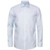 ETON Slim Geometric Micro Print Twill Shirt - Light Blue -Butler Loftet Butik Slim Geometric Micro Print Twill Shirt Light Blue Eton