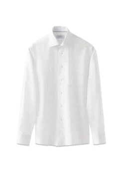 ETON Slim Geometric Signature Twill - Light Blue