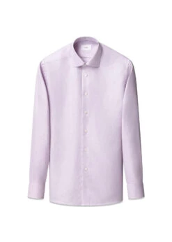 ETON Slim Herringbone Signature Dobby Shirt - Pink