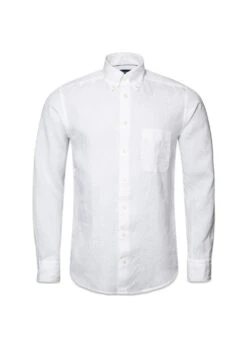 ETON Slim Linen Shirt - White