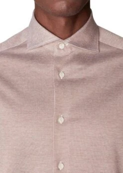 ETON Slim-Oxford Pique Shirt - Beige -Butler Loftet Butik Slim Oxford Pique Shirt Beige Eton 3 64ae089b