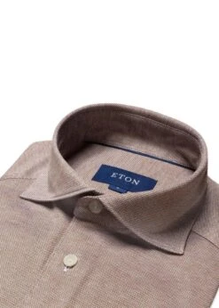 ETON Slim-Oxford Pique Shirt - Beige -Butler Loftet Butik Slim Oxford Pique Shirt Beige Eton 7 9af9bb08