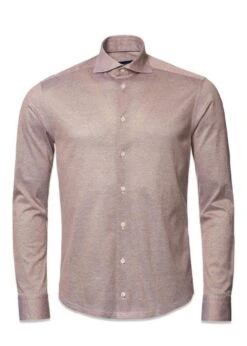 ETON Slim-Oxford Pique Shirt - Beige