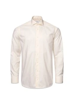 ETON Slim Oxford Stripe Shirt - Beige
