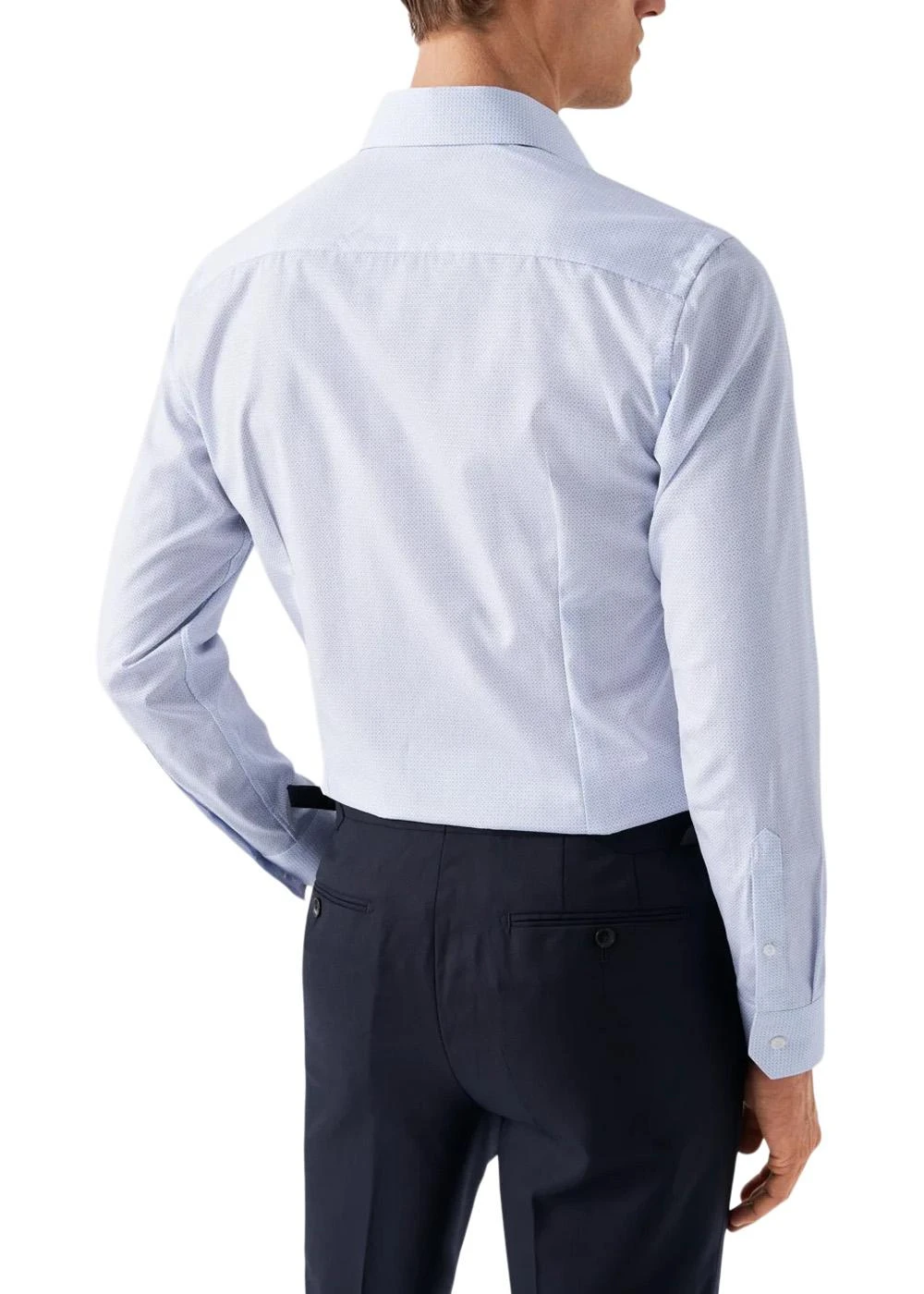 ETON Slim Poplin Shirt - Light Blue 5 ETON Slim Poplin Shirt - Light Blue - Billede 3