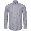 ETON Slim Stripped Contton-Tencel Shirt - Black Stripped