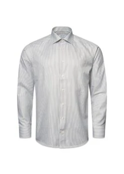 ETON Slim Stripped Signature Oxford Shirt - Light Green