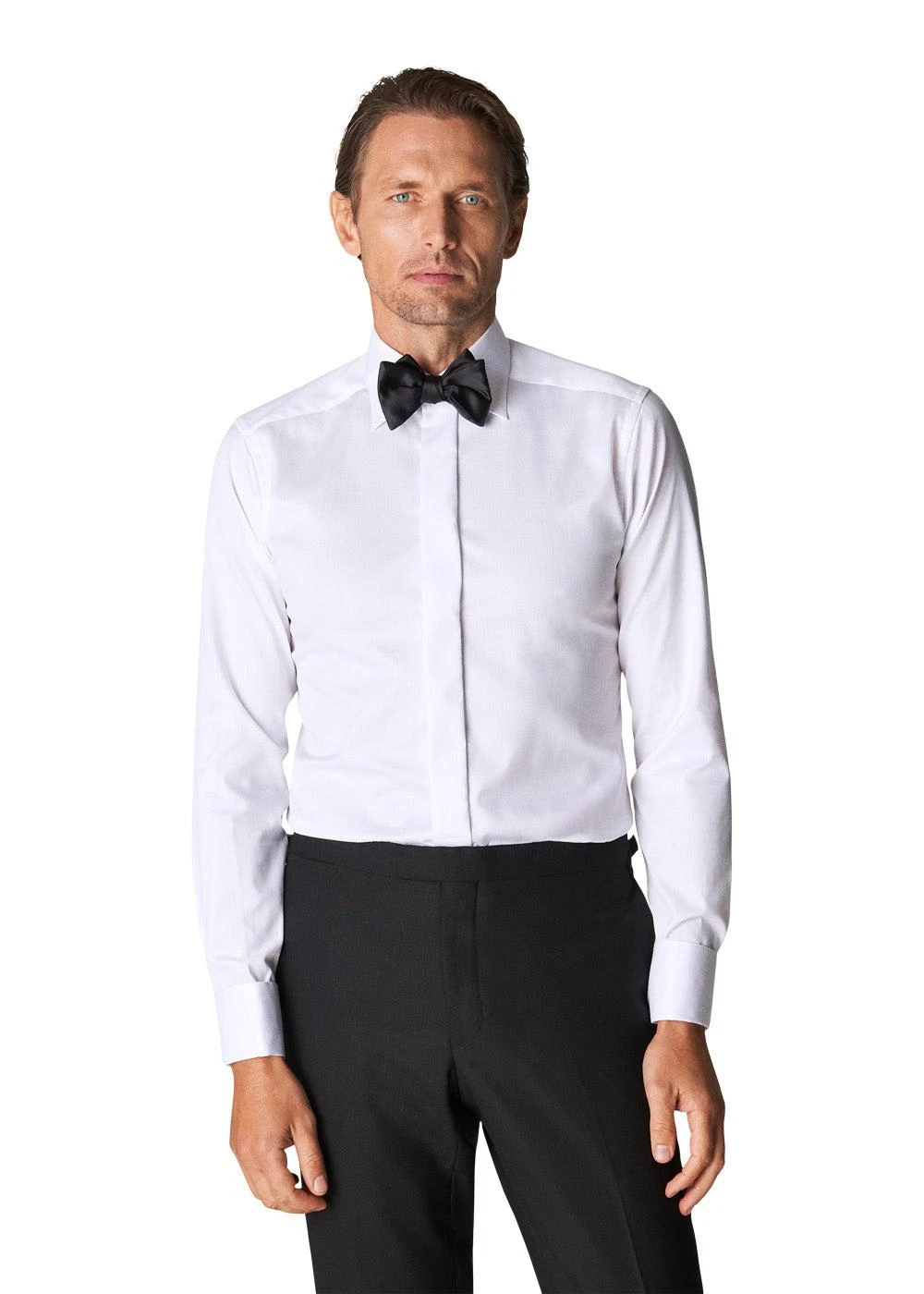 ETON Slim - Twill Tuxedo - White 4 ETON Slim - Twill Tuxedo - White - Billede 2